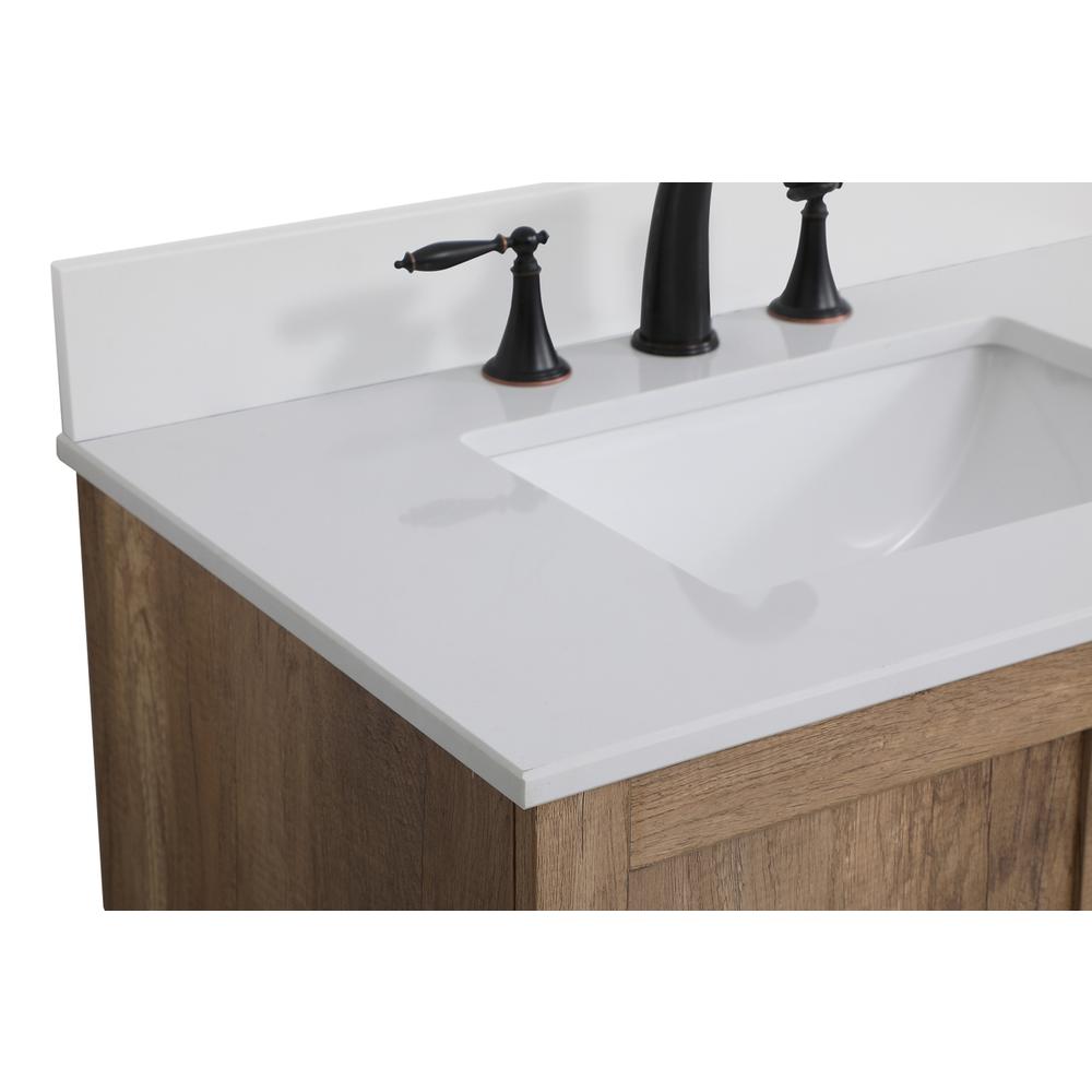 30 inch Single Bathroom Vanity in Natural oak with Backsplash. Picture 11