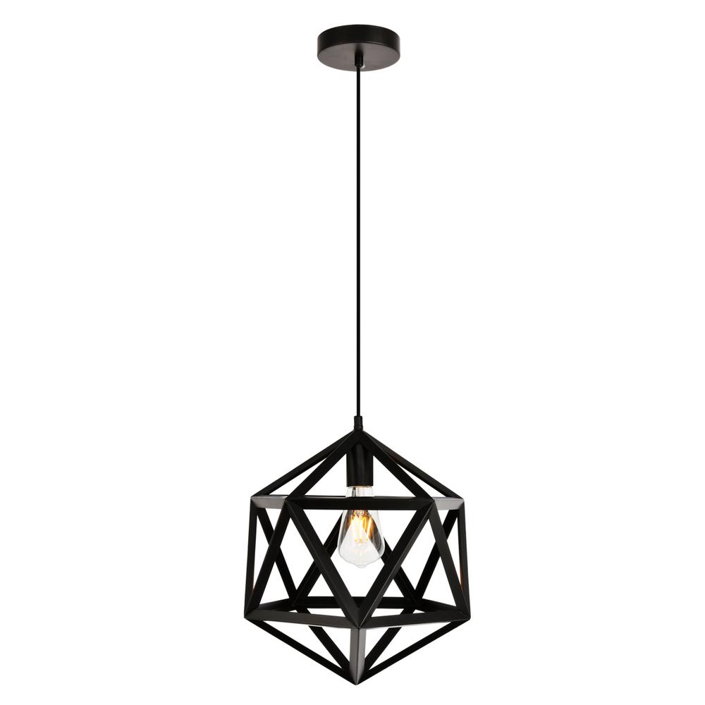 Redmond Collection Pendant D13.0'' H14.6 Lt:1 Black Finish. Picture 1