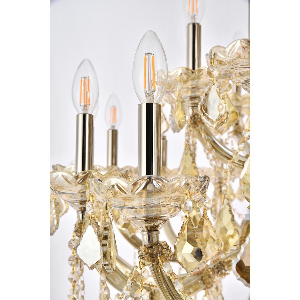 Maria Theresa 61 light Golden Teak Chandelier Golden Teak. Picture 4