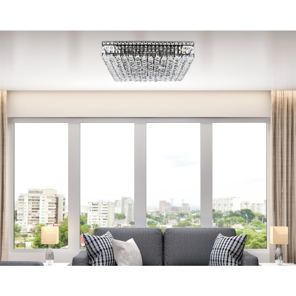 Maxime 24 Inch Black Flush Mount. Picture 8