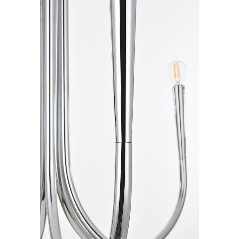 Layne 30 inch chandelier in Chrome. Picture 5