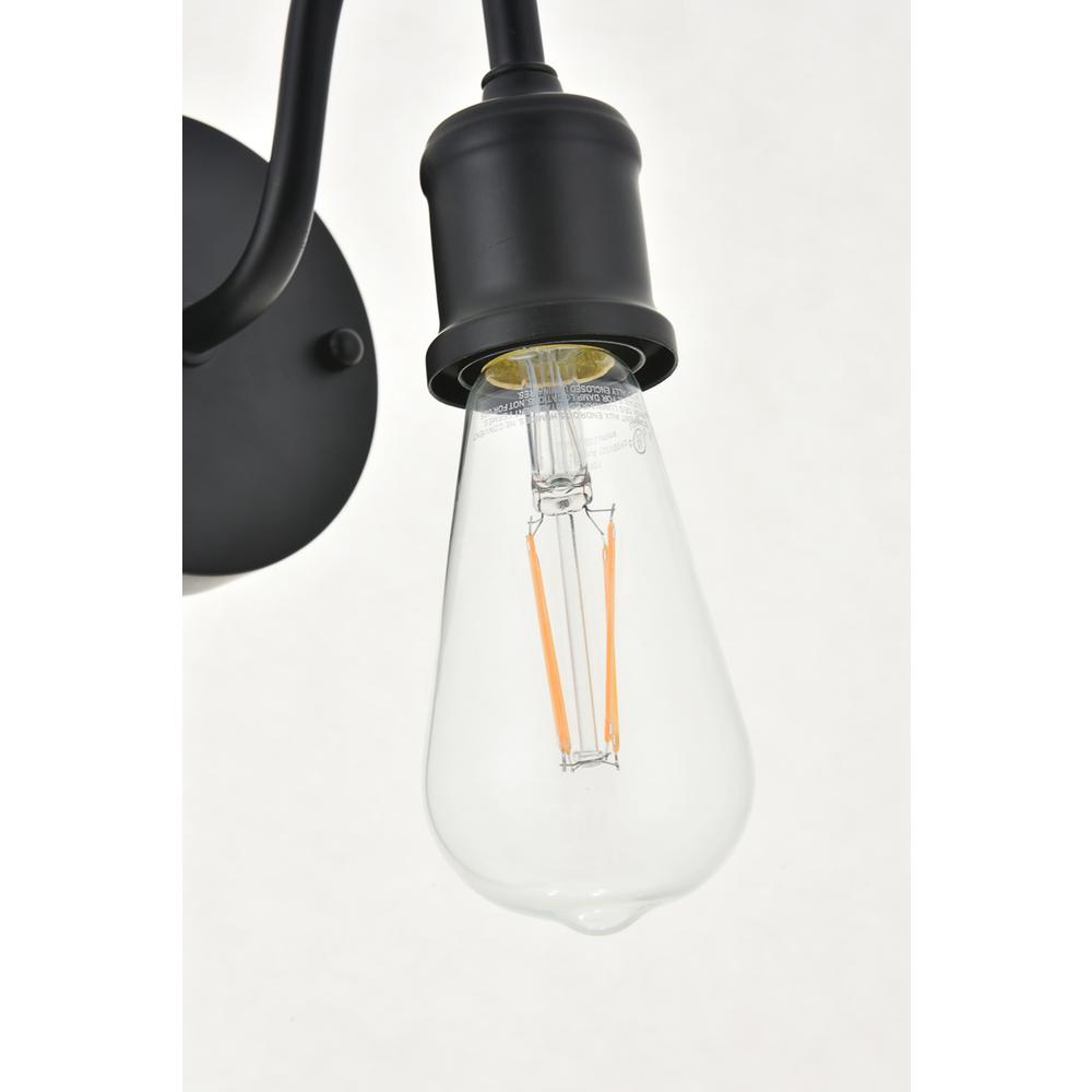 Serif 1 light black Wall Sconce. Picture 10