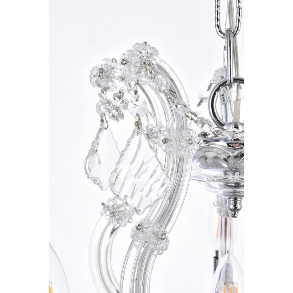 Maria Theresa 6 light Chrome Pendant Clear Royal Cut Crystal. Picture 5