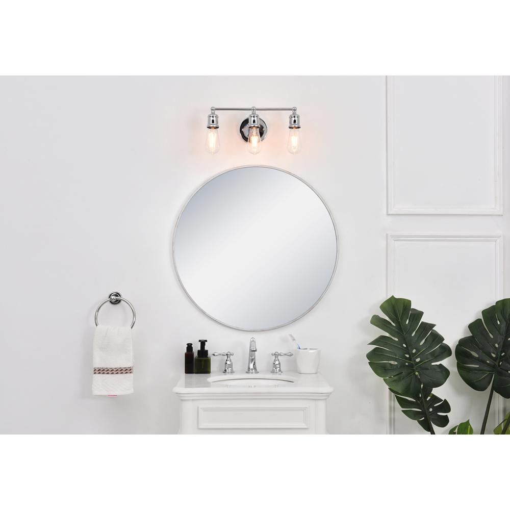 Serif 3 light chrome Wall Sconce. Picture 13