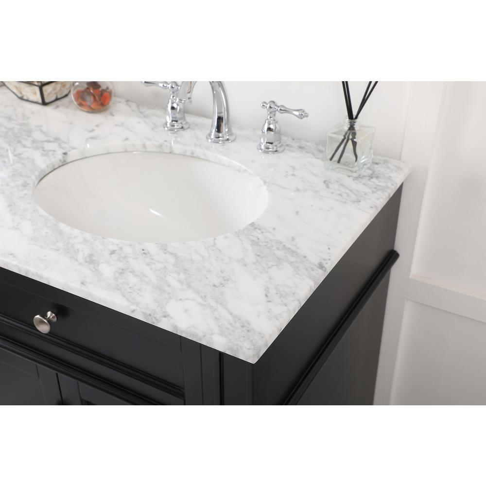60 inch double bathroom vanity in Black. Picture 5