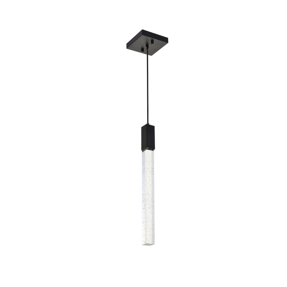 Weston 1 light pendant in black. Picture 6