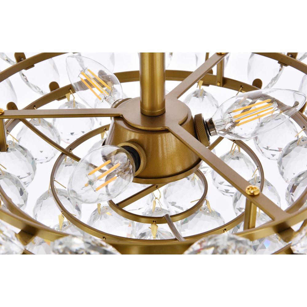 Emilia 16 inch pendant in brass. Picture 5