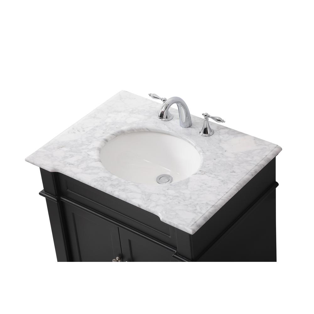 30 inch Single bathroom vanity set in black. Picture 10