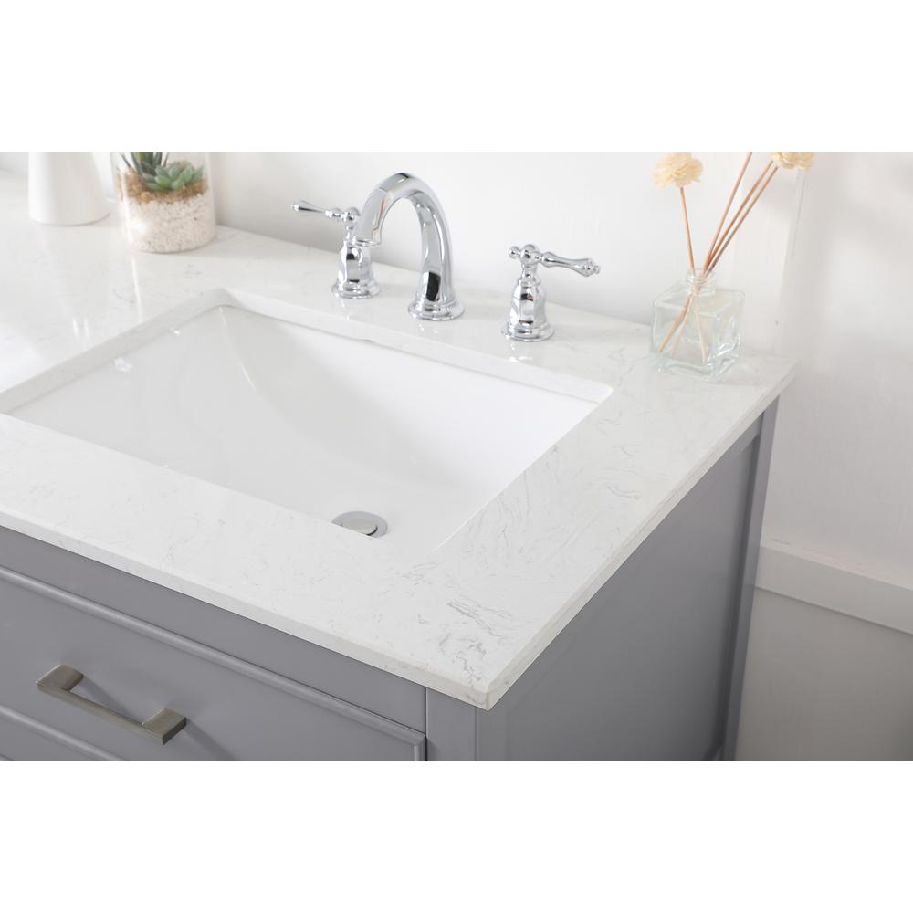 60 inch double bathroom vanity in gray. Picture 5