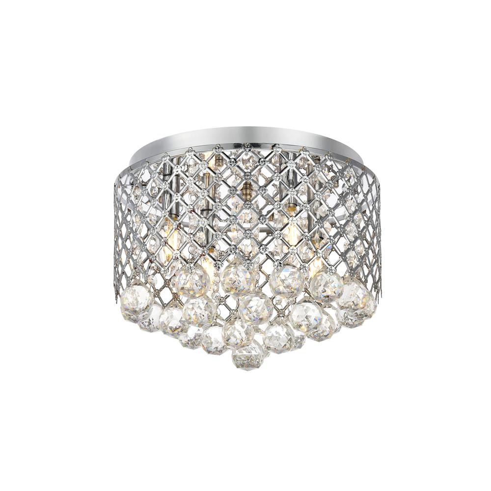 Tully Collection Flushmount D13.5 H9.4 Lt:4 Chrome Finish. Picture 1