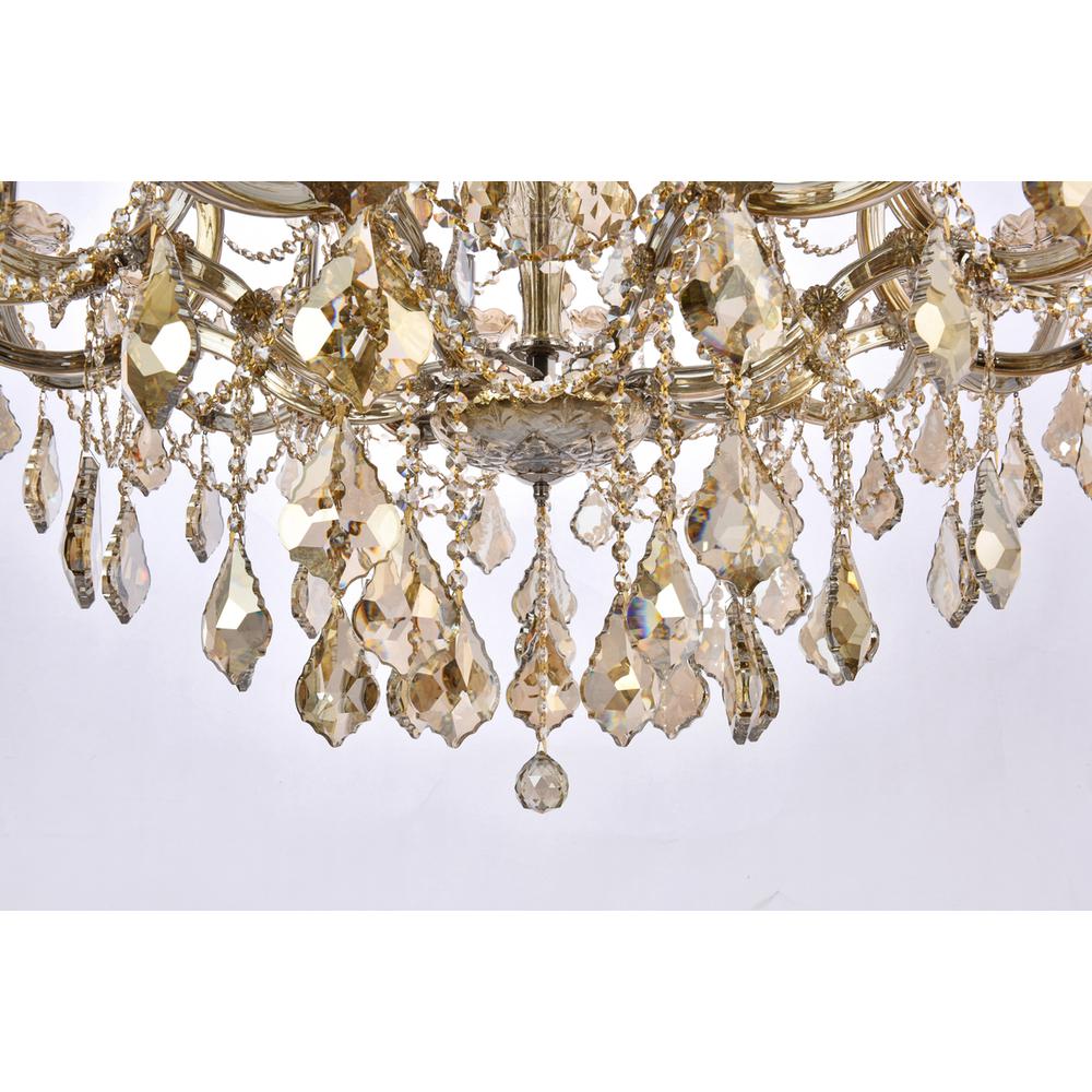 Maria Theresa 36 light Golden Teak Chandelier Golden Teak. Picture 3