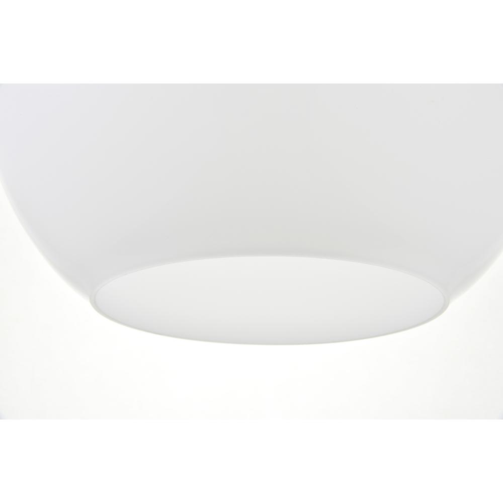 Baxter 1 Light Chrome Pendant With Frosted White Glass. Picture 3