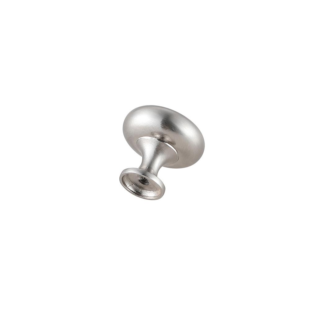 Cadon 1.2" Diameter Brushed Nickel Mushroom Knob Multipack (Set of 10). Picture 4