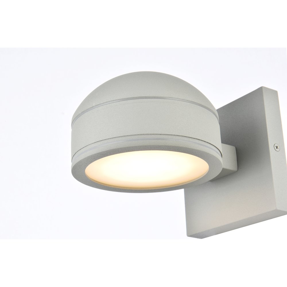 Raine Integrated Led Wall Sconce In Silver. Picture 3