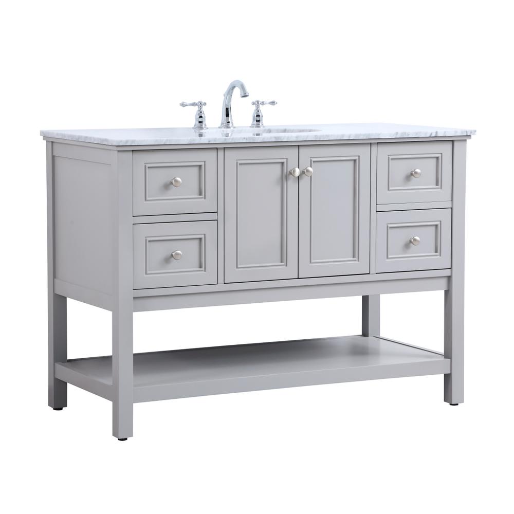 48 inch Single bathroom vanity in natural wood. Picture 13