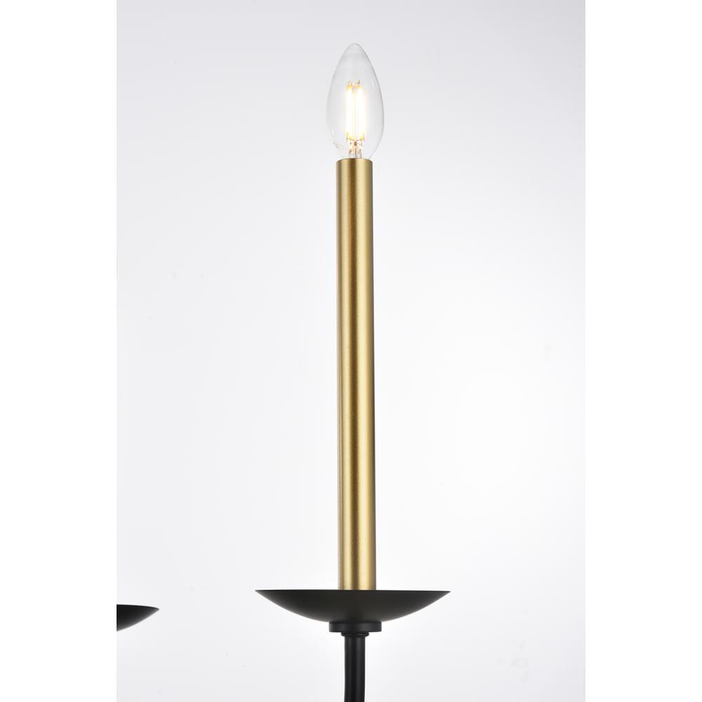 Cohen 36 inch pendant in black and brass. Picture 5