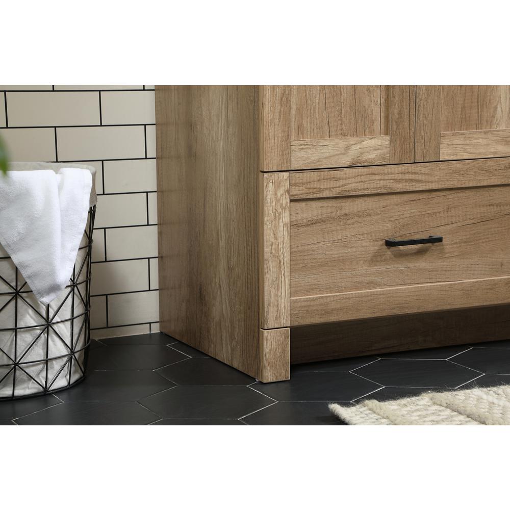 36 inch Single bathroom vanity in natural oak. Picture 6
