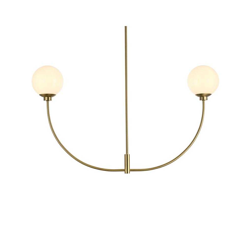 Nyomi 42 inch chandelier in Satin Gold. Picture 2