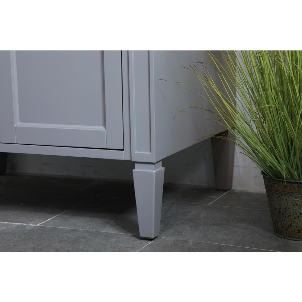 30 inch Single bathroom vanity in Grey. Picture 5