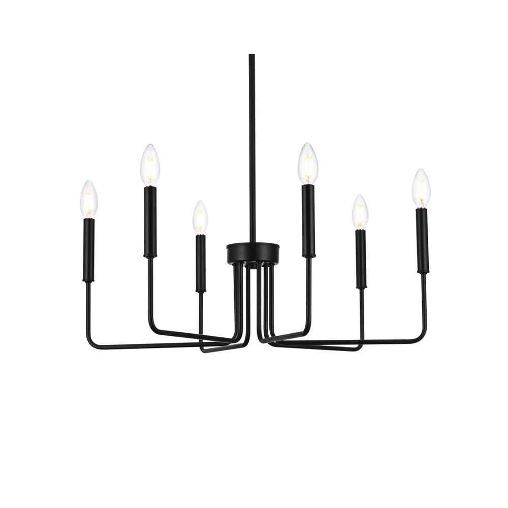 Willa 26 inch Pendant Light in Black. Picture 2