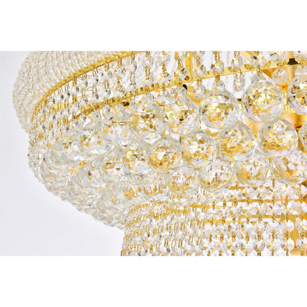 Primo 48 light Gold Chandelier Clear Royal Cut Crystal. Picture 5