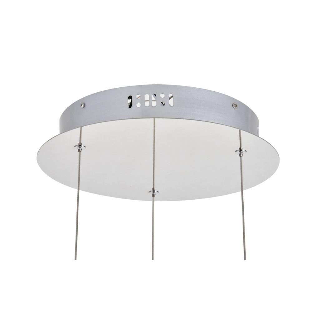 Polaris LED light Chrome Pendant Clear Crystal. Picture 5