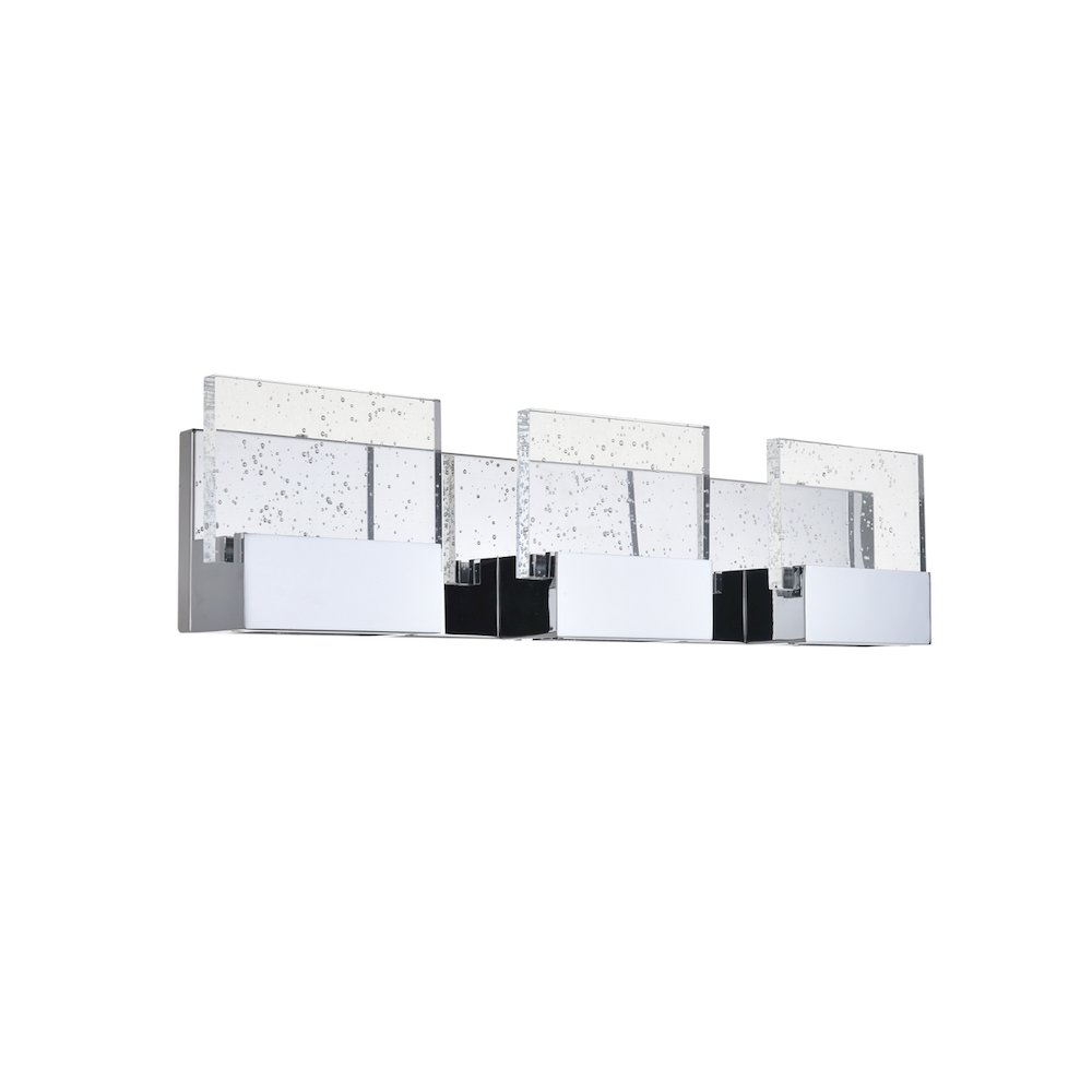 Pollux 3 Light Chrome Led Wall Sconce. Picture 5