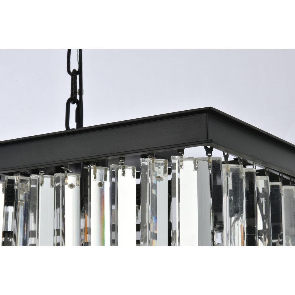 Sydney 12 light Matte Black Chandelier Clear Royal Cut Crystal. Picture 5