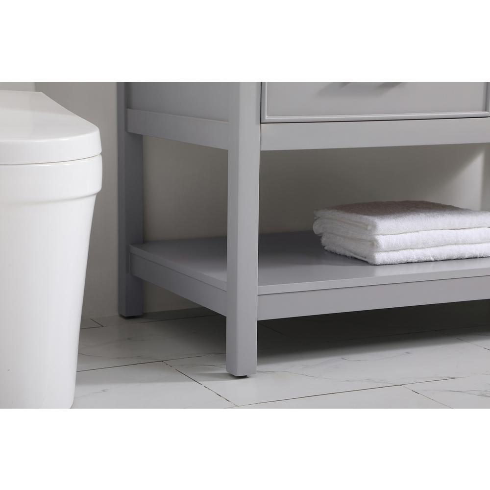 42 inch Single bathroom vanity in gray. Picture 6