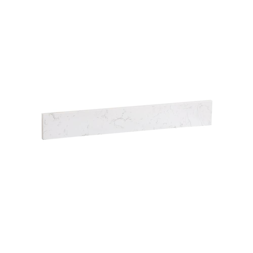 24 inch backsplash in calacatta white. Picture 3
