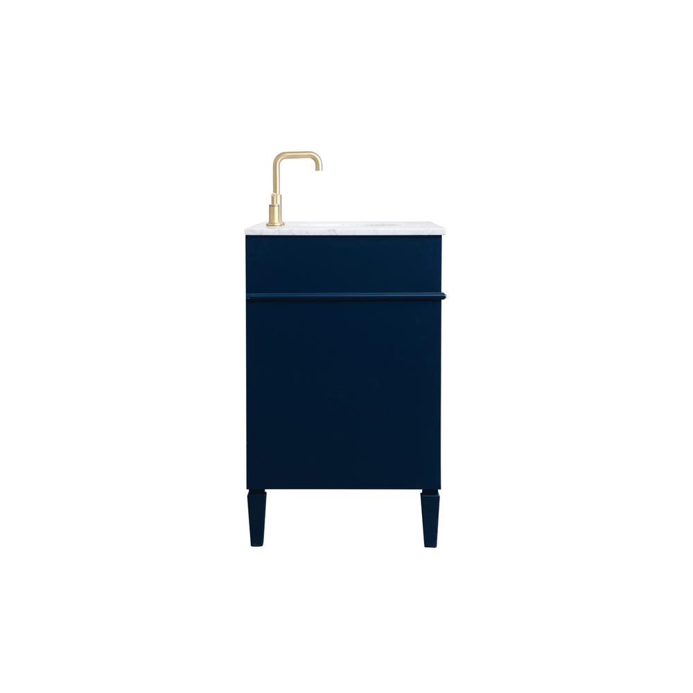 40 inch Single bathroom vanity in blue. Picture 13