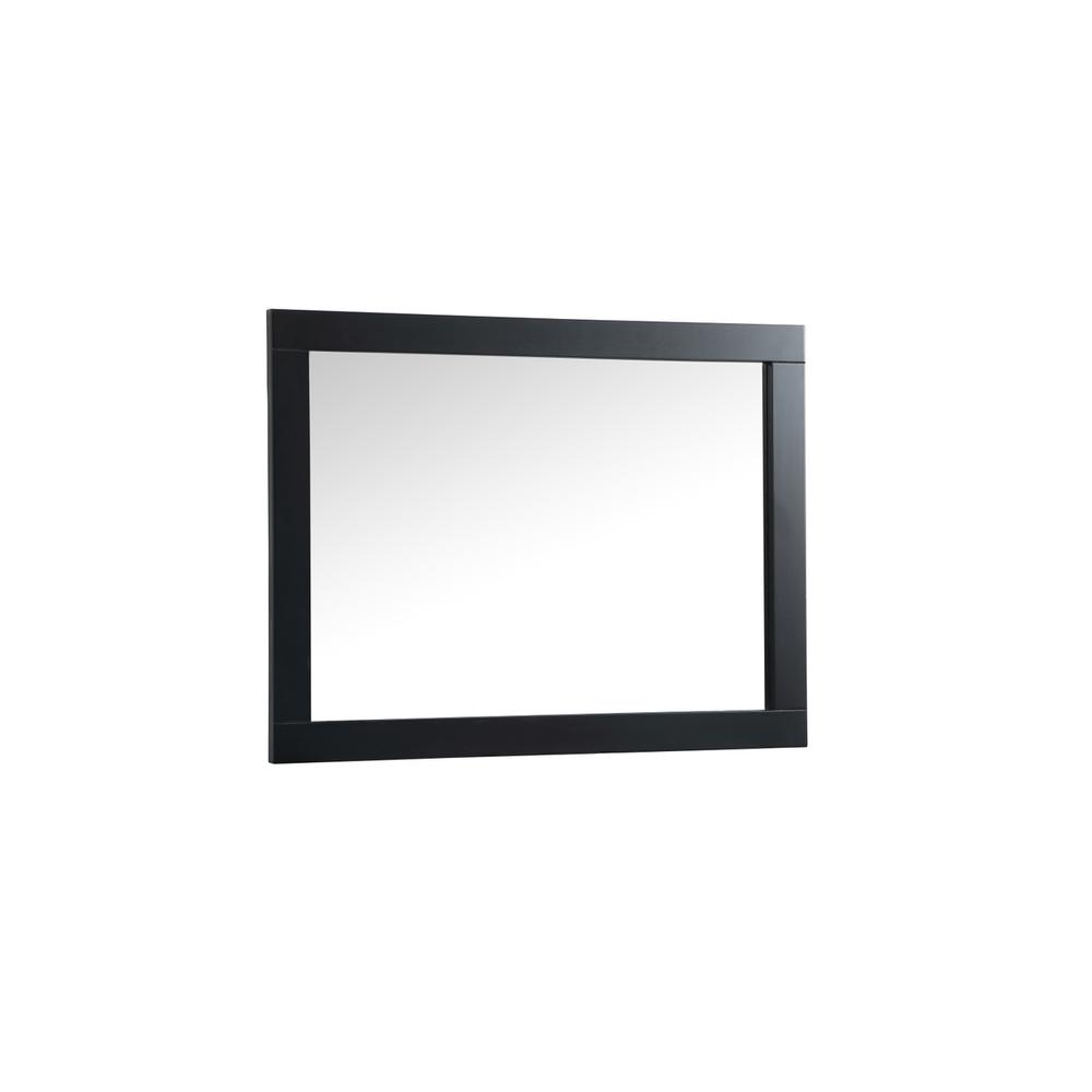 Aqua vanity mirror 27x36 inch in black. Picture 7