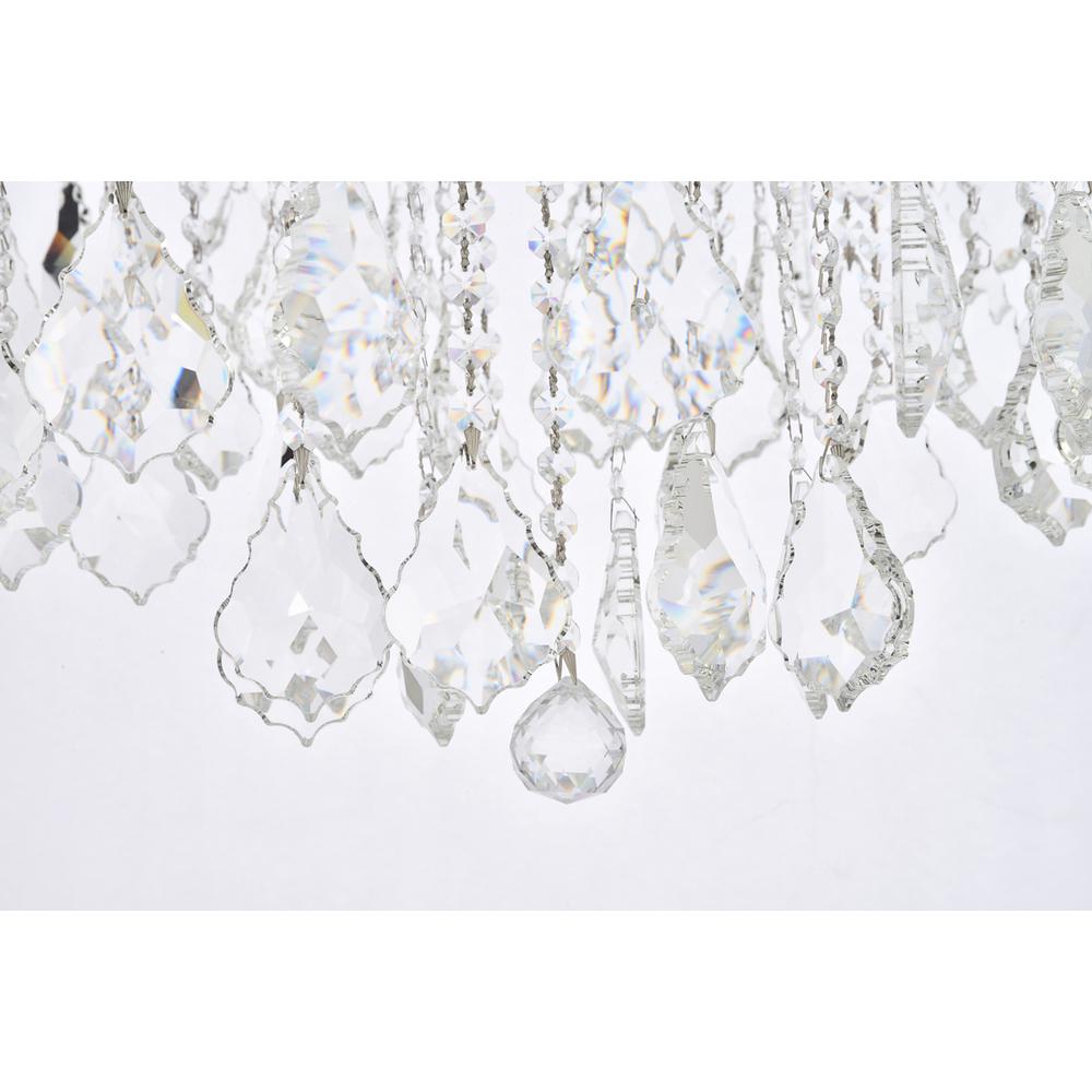 Maria Theresa 8 light Chrome Flush Mount Clear Royal Cut Crystal. Picture 3