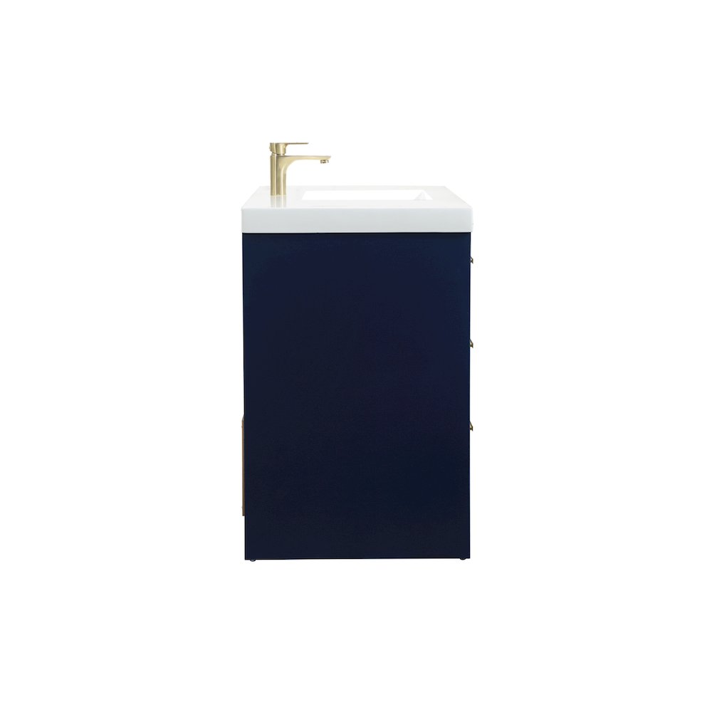 48 Inch Single Bathroom Vanity In Blue. Picture 15
