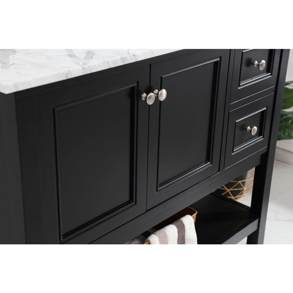 42 in. Single bathroom vanity set in Black. Picture 4