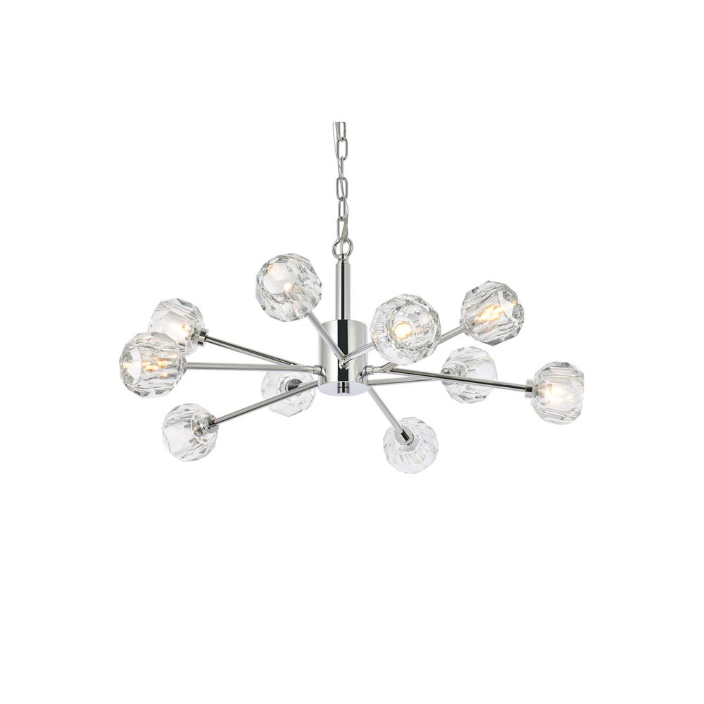 Graham 10 Light Pendant in Chrome. Picture 2