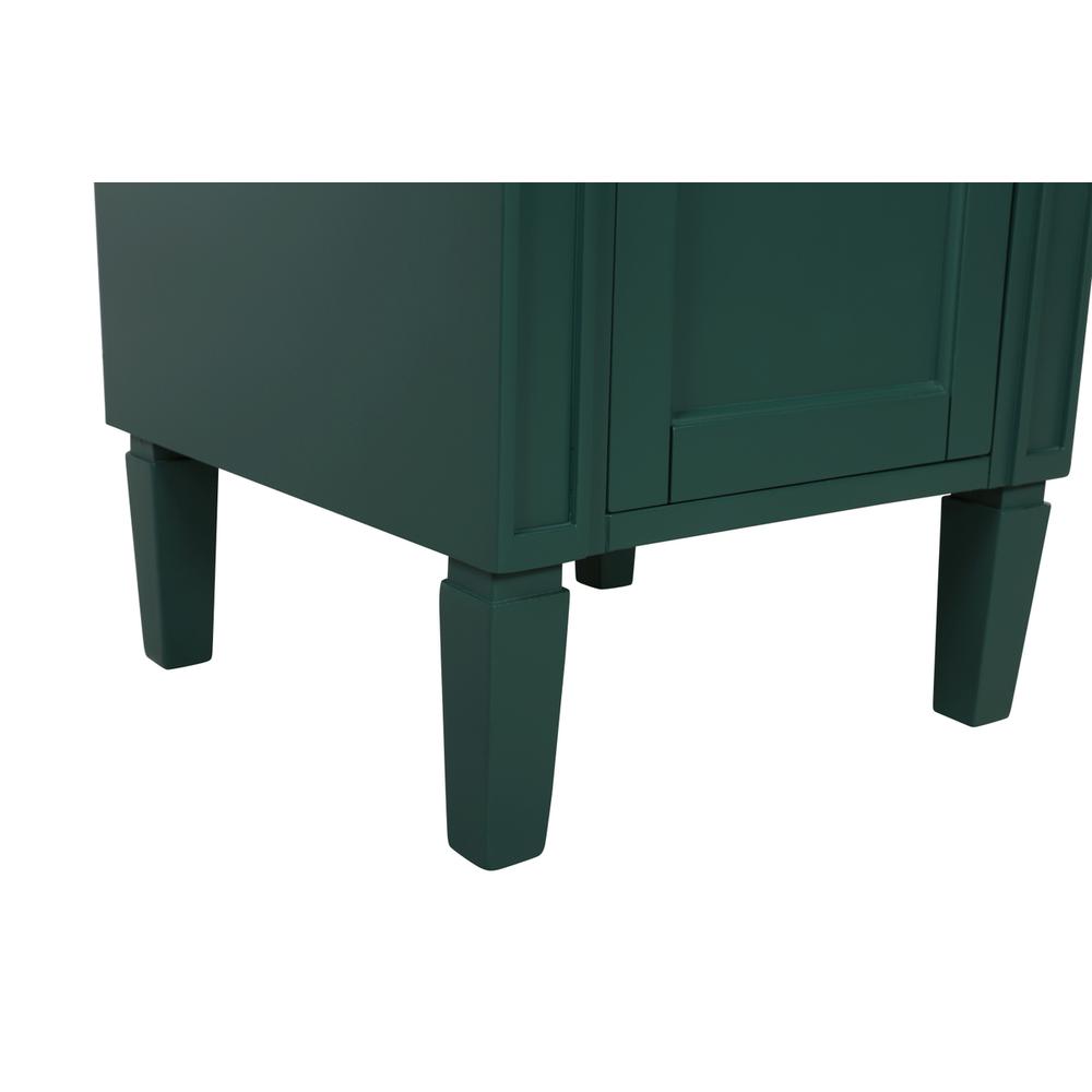 18 inch Single bathroom vanity in green. Picture 13