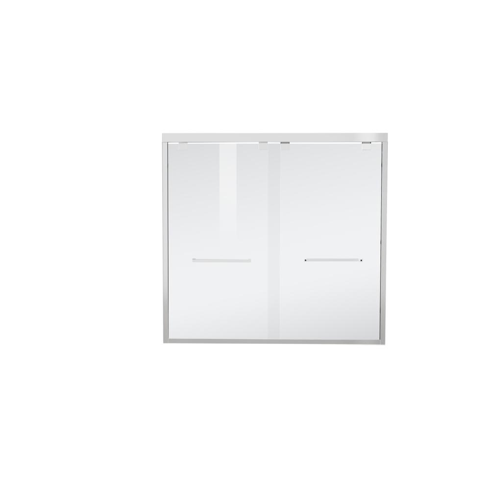 Semi-frameless tub door 60 x 60 Polished Chrome. Picture 9