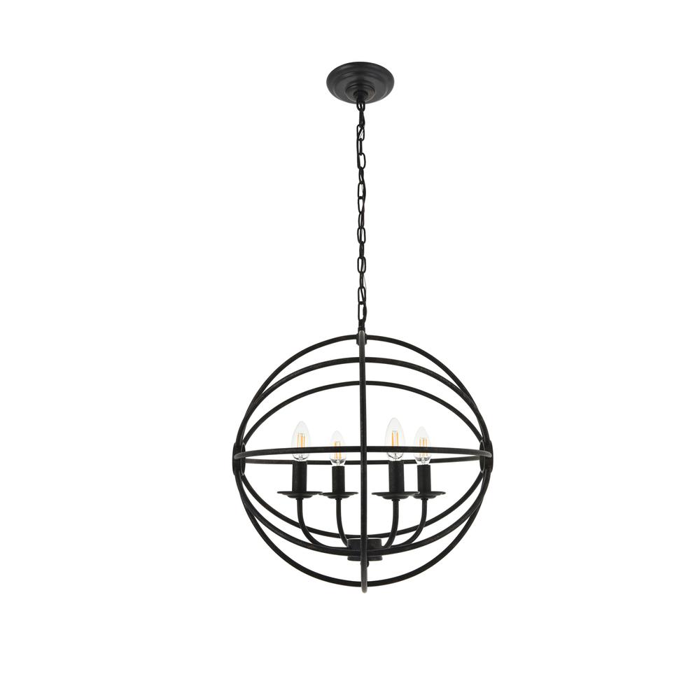 Octavia 4 light dark brown Pendant. Picture 8