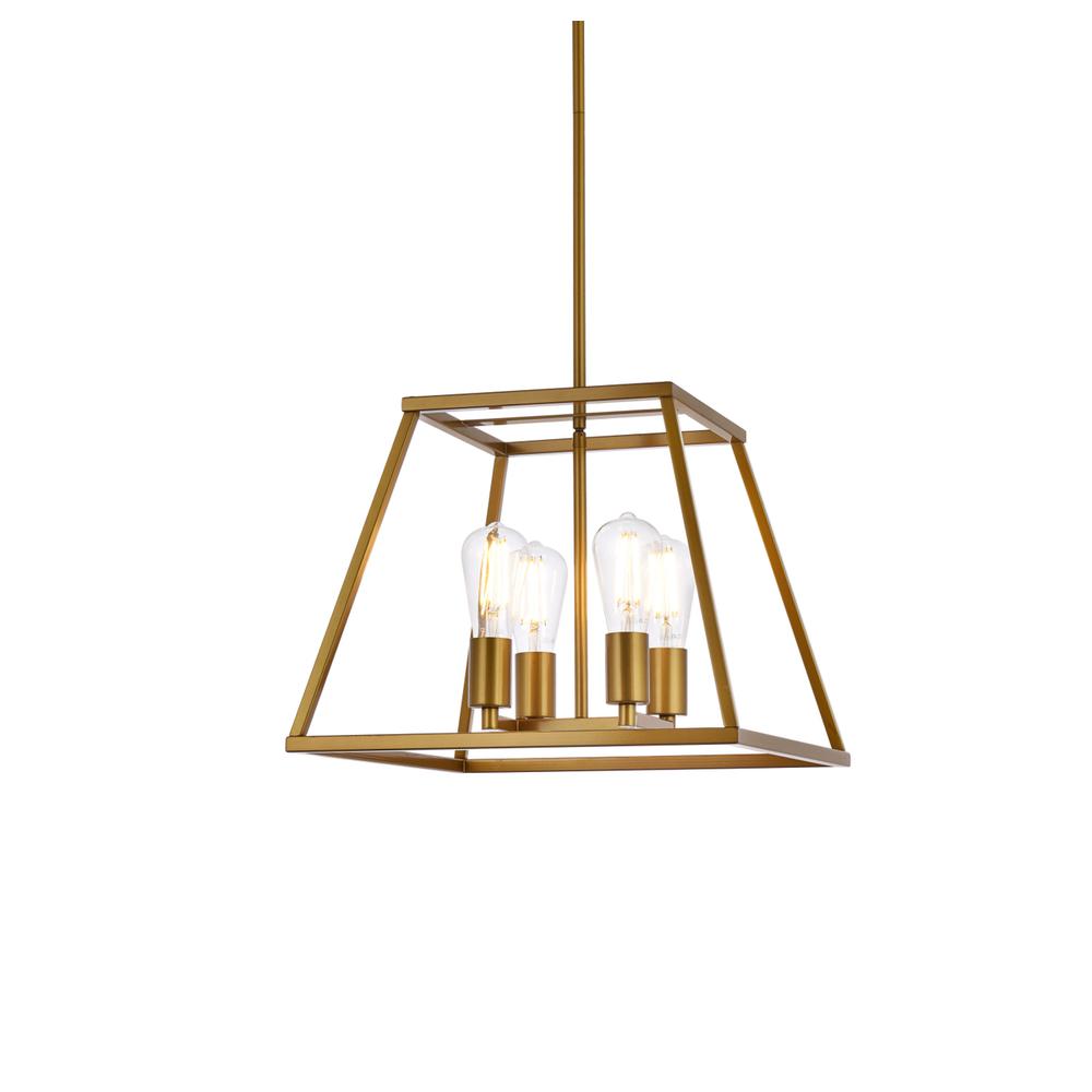 Declan 16 inch pendant in brass. Picture 2