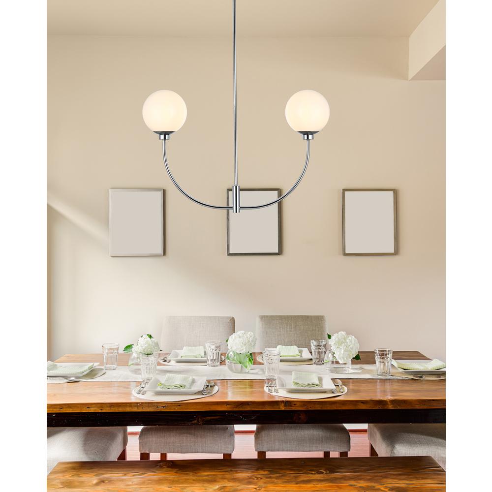 Nyomi 30 inch chandelier in Chrome. Picture 8