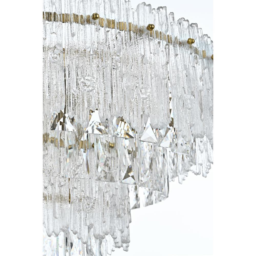 Emilia 21 inch Pendant Light in Satin Gold. Picture 5