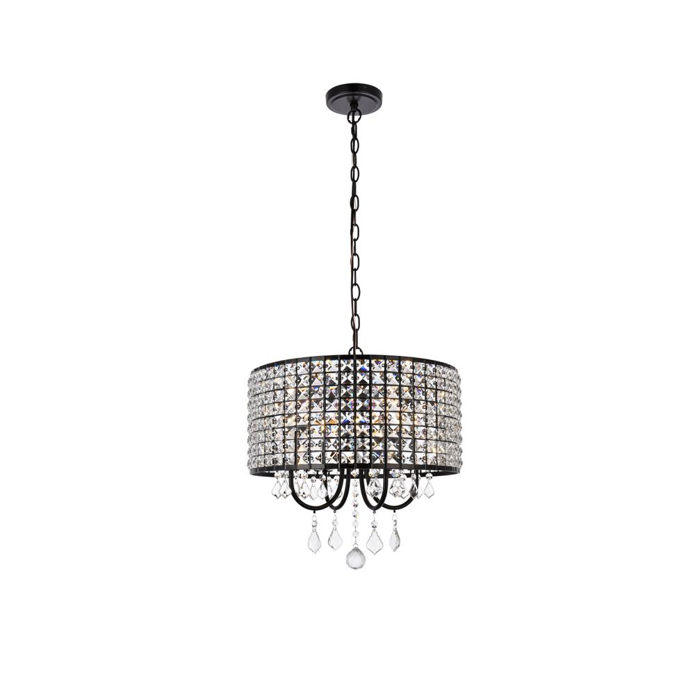Elise 17 inch pendant in black. Picture 1