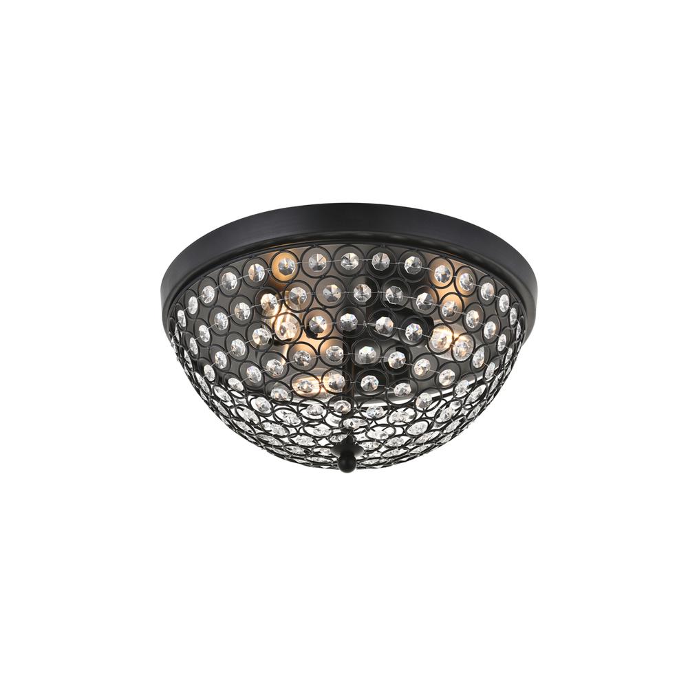 Taye 3 light Matte Black Flush Mount. Picture 6
