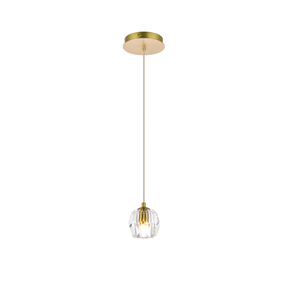 Eren 1 light Gold pendant. Picture 1