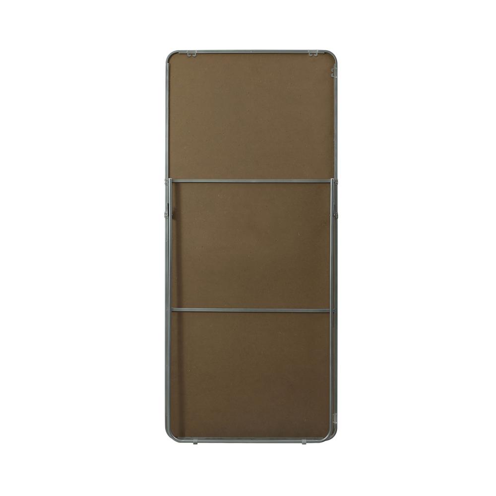 Soft Corner Metal Rectangle Full Length Mirror 30x60 Inch in Silver. Picture 10