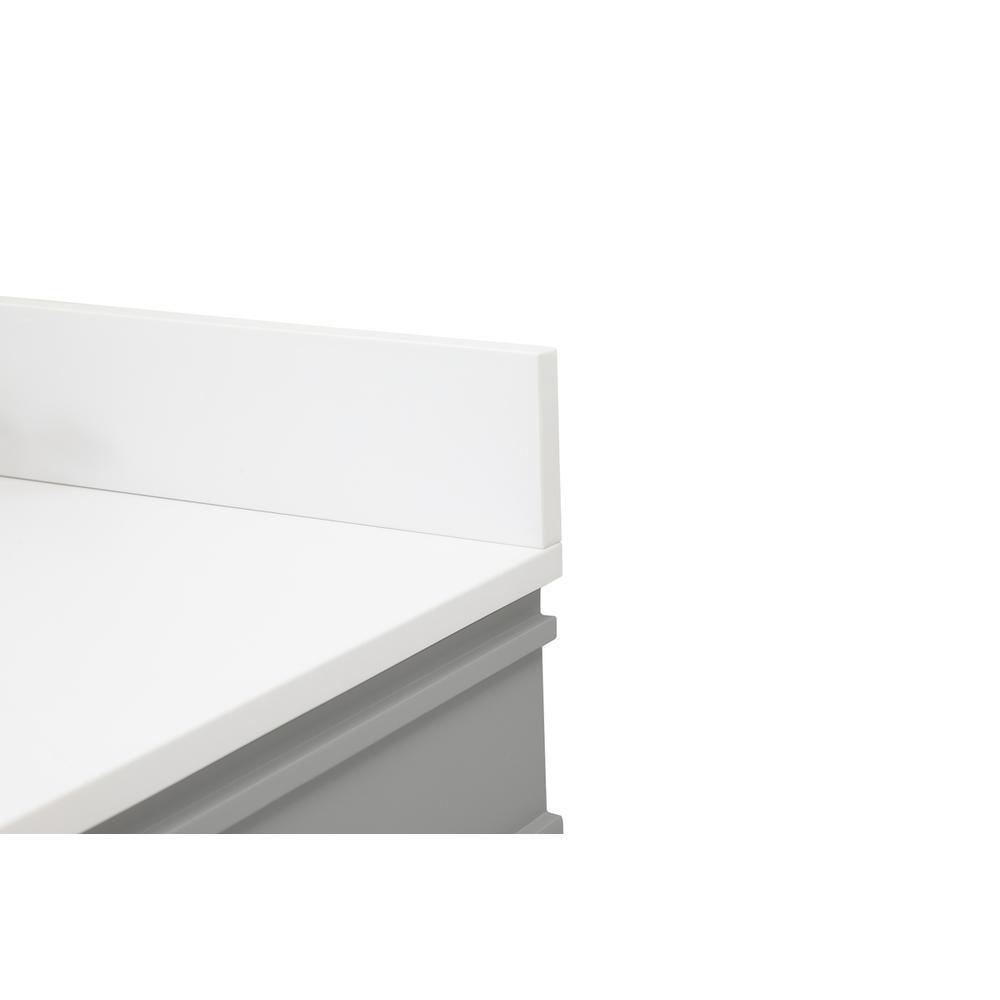 42 inch Single bathroom vanity in grey with backsplash. Picture 11