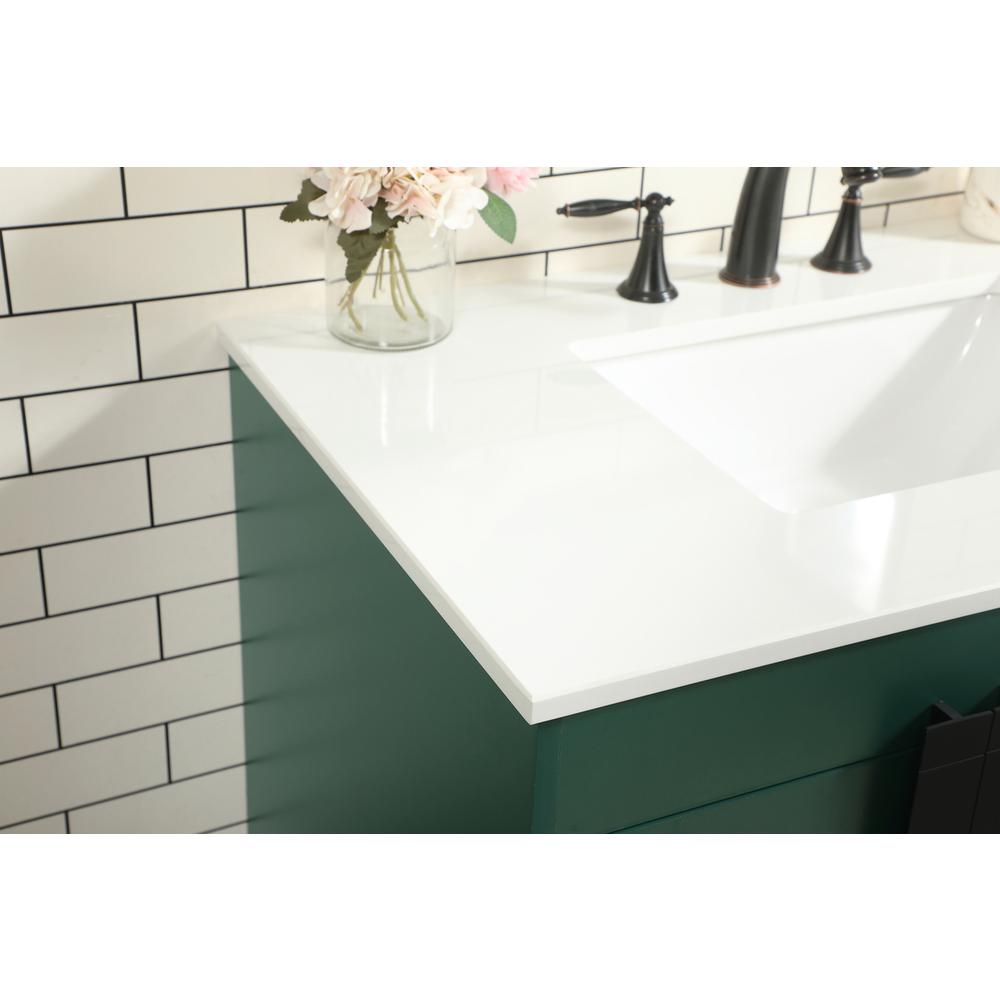 36 inch Single bathroom vanity in green. Picture 5