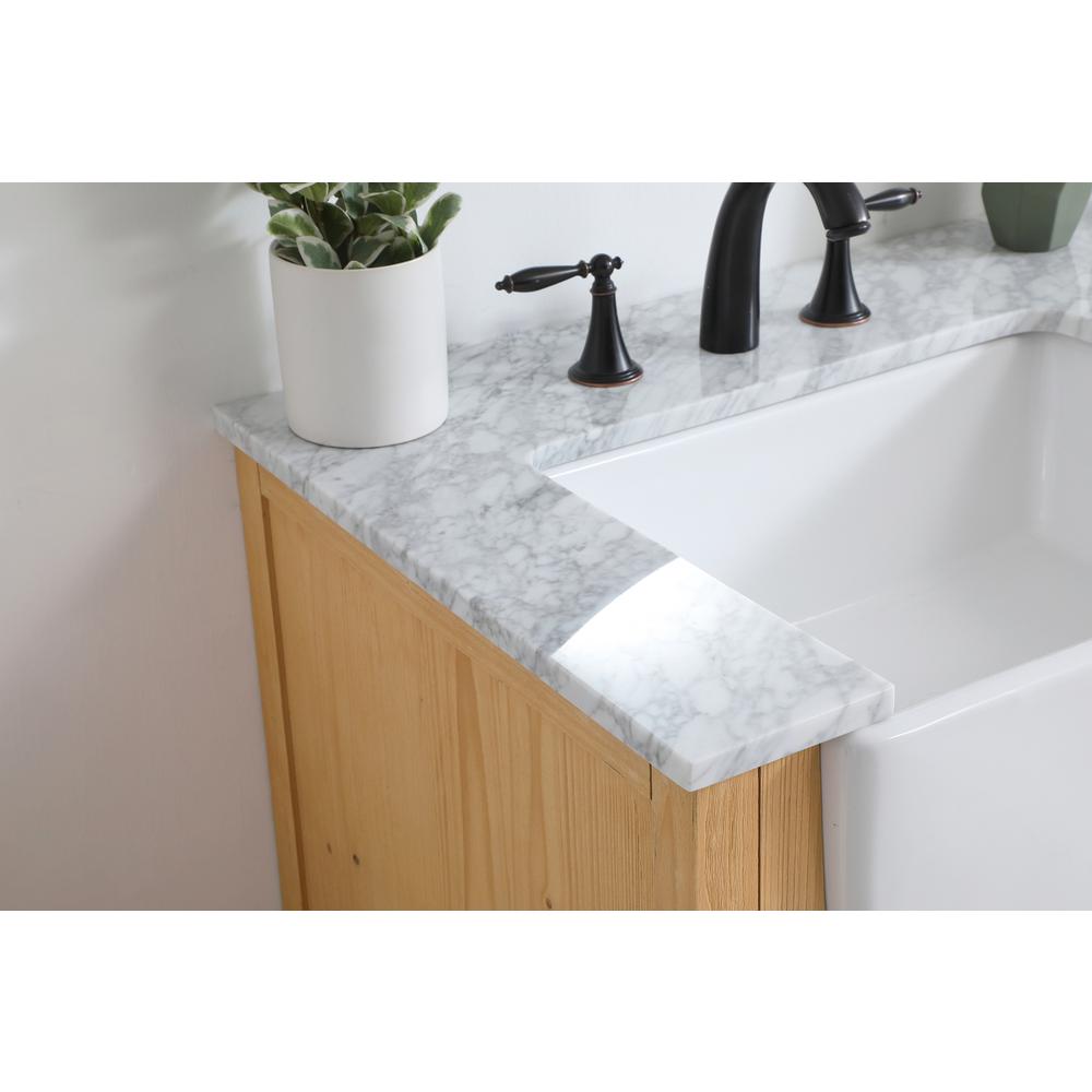 36 inch Single bathroom vanity in natural wood. Picture 5