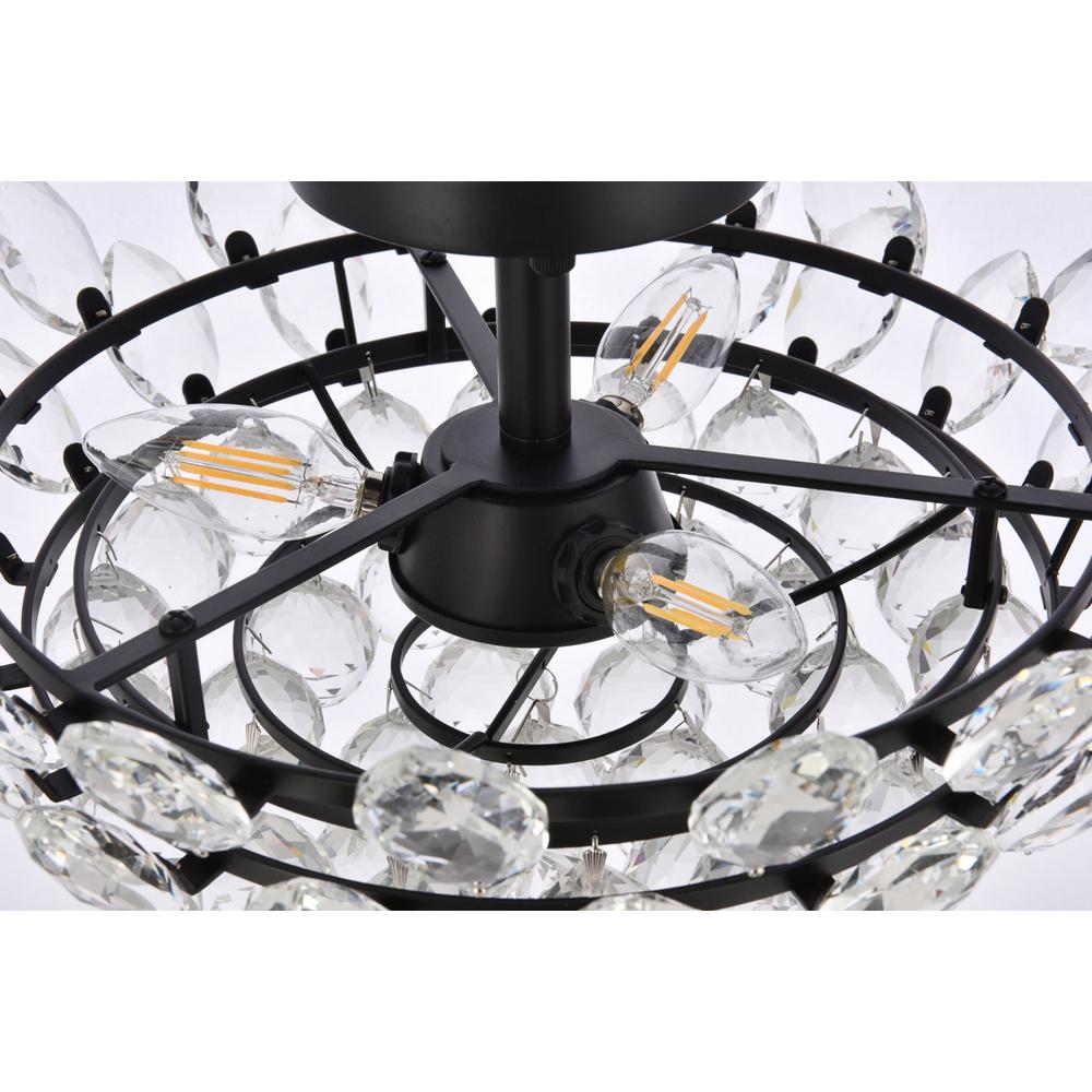 Emilia 16 inch flush mount in black. Picture 5